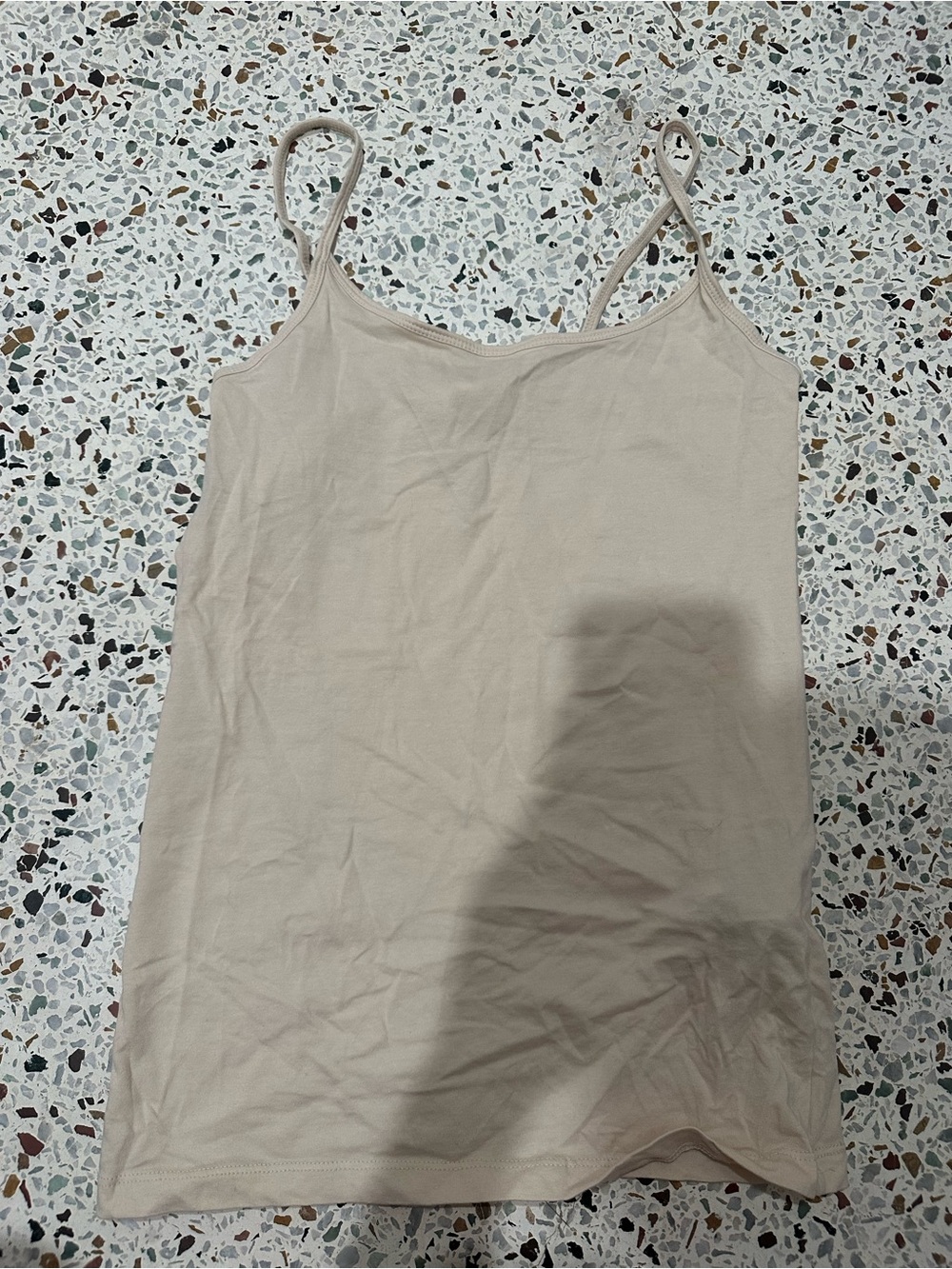 Women’s Slim Fit Beige Camisole Tank Top